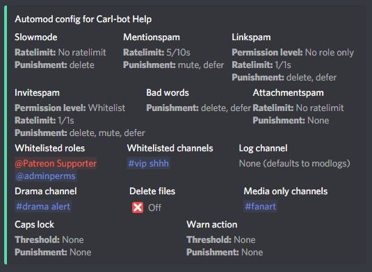 Carl Bot Dashboard - roblox admin komutlarae